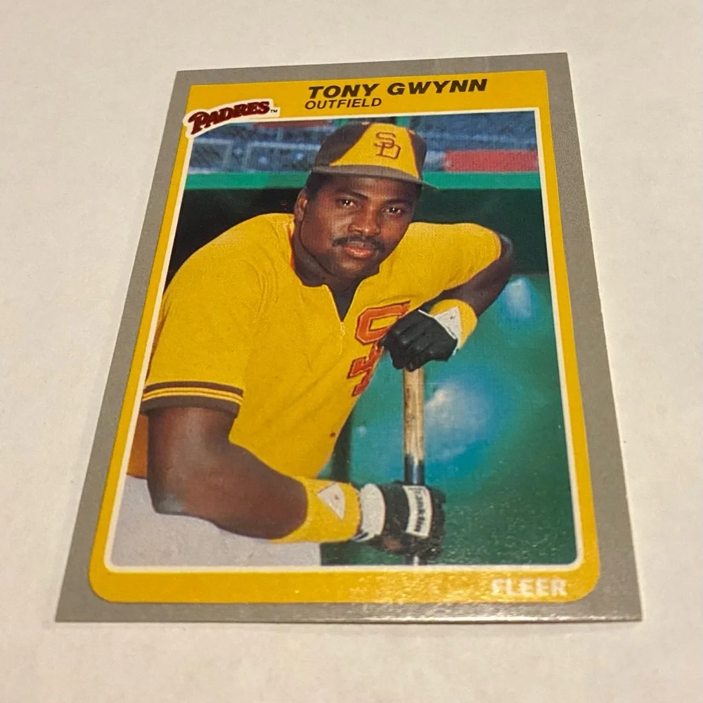 Tony Gwynn 1985 Fleer Baseball Card #34 Vintage Collectible